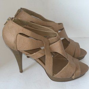 PURE ALFRED SUNG | Women's Stiletto Heels Tan Size 10